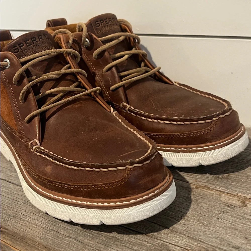 Sperry Men's Dark Brown Authentic Original PLUSHWAVE Lug Chukka